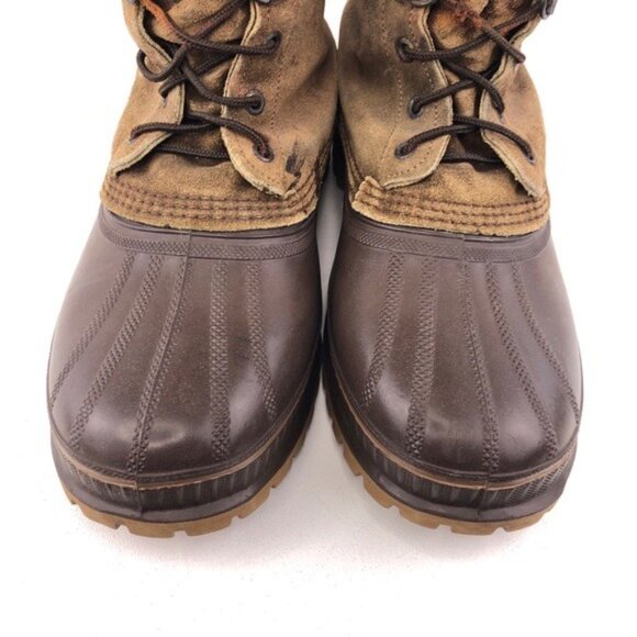 Sorel Brown Leather Waterproof Winter Snow Boots 8 main image 4